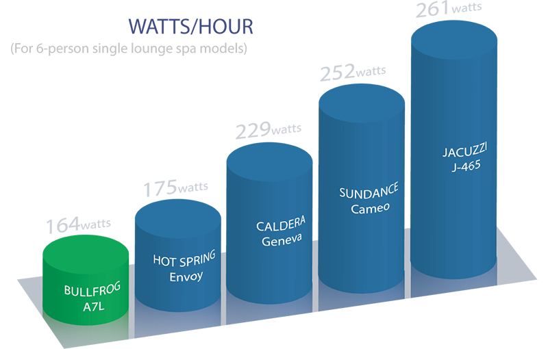 Energy Efficiency of a Bullfrog Spa